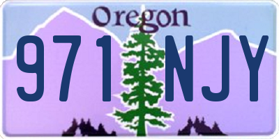 OR license plate 971NJY