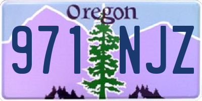 OR license plate 971NJZ