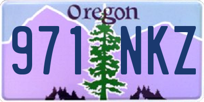 OR license plate 971NKZ