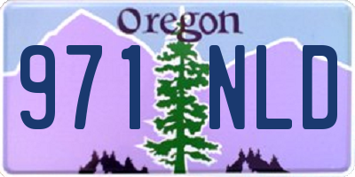 OR license plate 971NLD