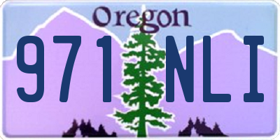 OR license plate 971NLI