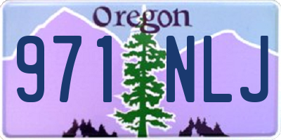 OR license plate 971NLJ
