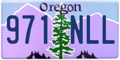 OR license plate 971NLL