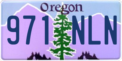 OR license plate 971NLN