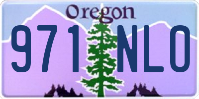 OR license plate 971NLO