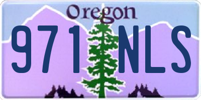 OR license plate 971NLS