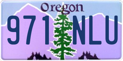 OR license plate 971NLU