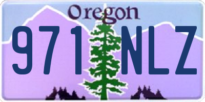 OR license plate 971NLZ