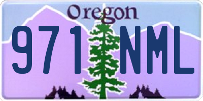 OR license plate 971NML
