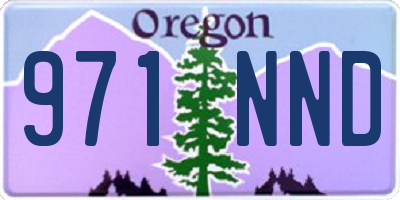 OR license plate 971NND