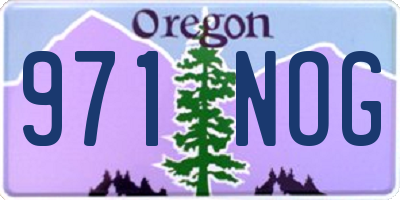 OR license plate 971NOG