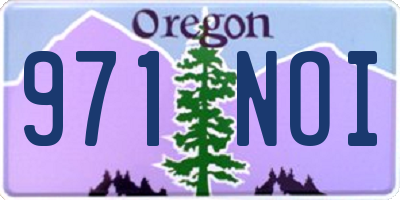 OR license plate 971NOI
