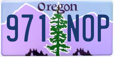 OR license plate 971NOP