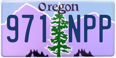 OR license plate 971NPP