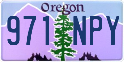 OR license plate 971NPY