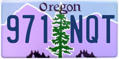 OR license plate 971NQT