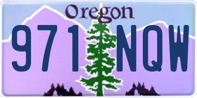 OR license plate 971NQW