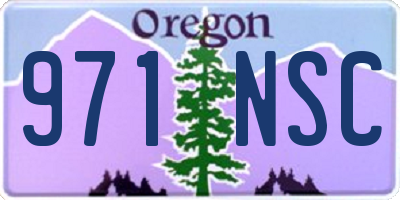 OR license plate 971NSC
