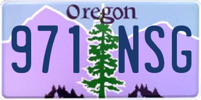 OR license plate 971NSG