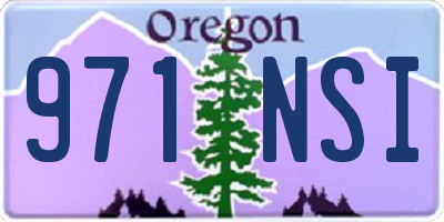 OR license plate 971NSI