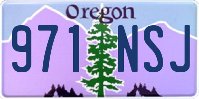 OR license plate 971NSJ