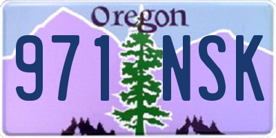 OR license plate 971NSK
