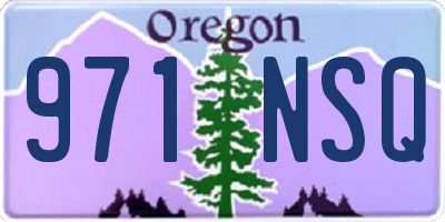 OR license plate 971NSQ