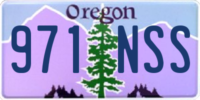 OR license plate 971NSS
