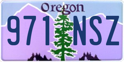 OR license plate 971NSZ