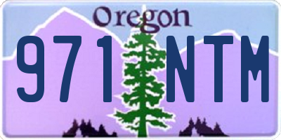 OR license plate 971NTM