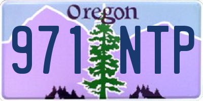 OR license plate 971NTP