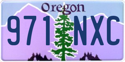 OR license plate 971NXC