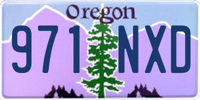 OR license plate 971NXD