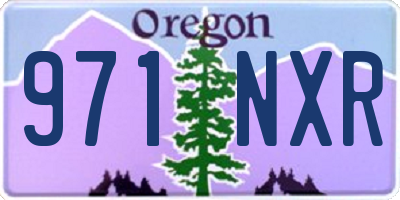OR license plate 971NXR