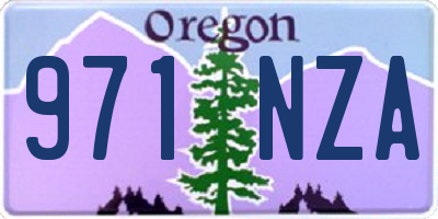 OR license plate 971NZA