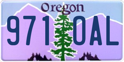 OR license plate 971OAL