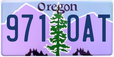 OR license plate 971OAT