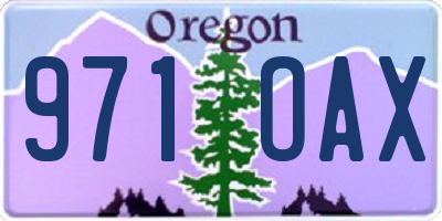 OR license plate 971OAX