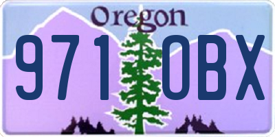 OR license plate 971OBX
