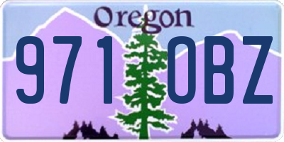 OR license plate 971OBZ