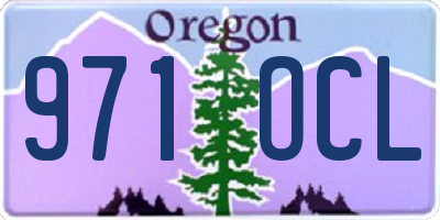 OR license plate 971OCL