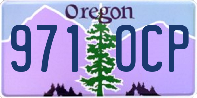 OR license plate 971OCP