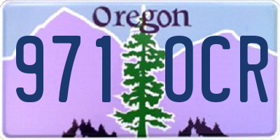OR license plate 971OCR