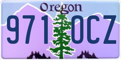 OR license plate 971OCZ