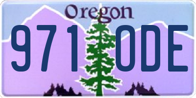 OR license plate 971ODE