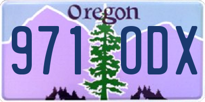 OR license plate 971ODX