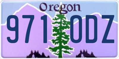 OR license plate 971ODZ
