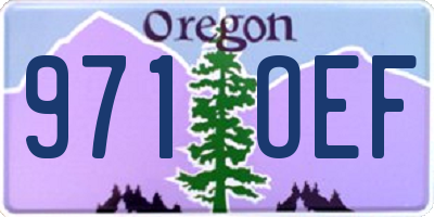 OR license plate 971OEF