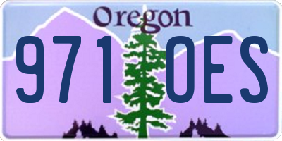 OR license plate 971OES