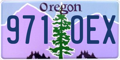 OR license plate 971OEX